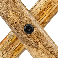 Hello Honey® 20" Natural Brown Modern Collapsible Wood Folding Stool