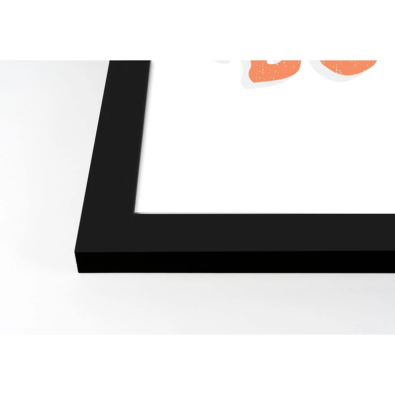 Boo! Black Framed Print Wall Art