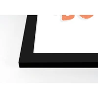 Boo! Black Framed Print Wall Art