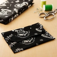 Harry Potter™ Black Tossed Icons Cotton Fabric