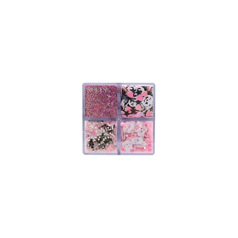 Pink Ghoul Glitter Confetti Embellishments by Creatology™