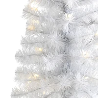 2ft. Pre-Lit White Artificial Christmas Tree, Clear LED Lights