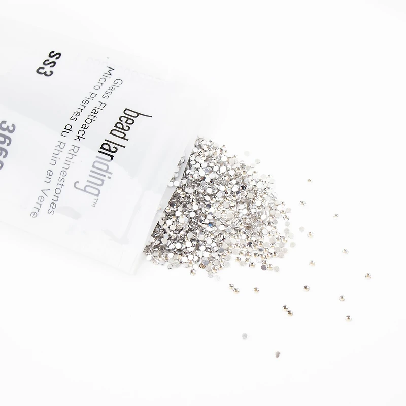 SS3 Glass Flatback Rhinestones by Bead Landing