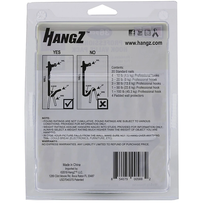 HangZ™ Professional Picture Hook Value Pack, 36ct.