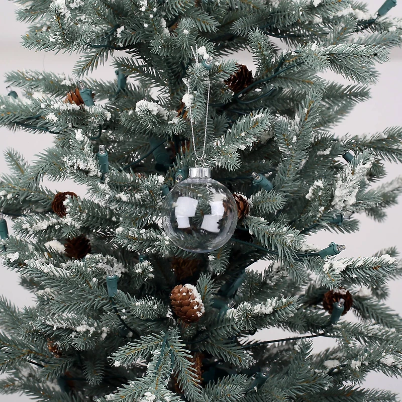 4" Clear DIY Plastic Ball Ornament by Make Market®