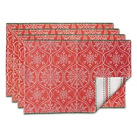 DII® Joyful Snowflakes Jacquard Placemats, 4ct.