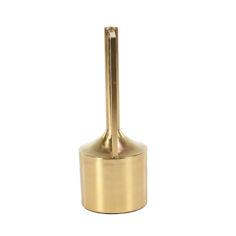 Set of 2 Gold Metal Glam Vase, 16", 22"