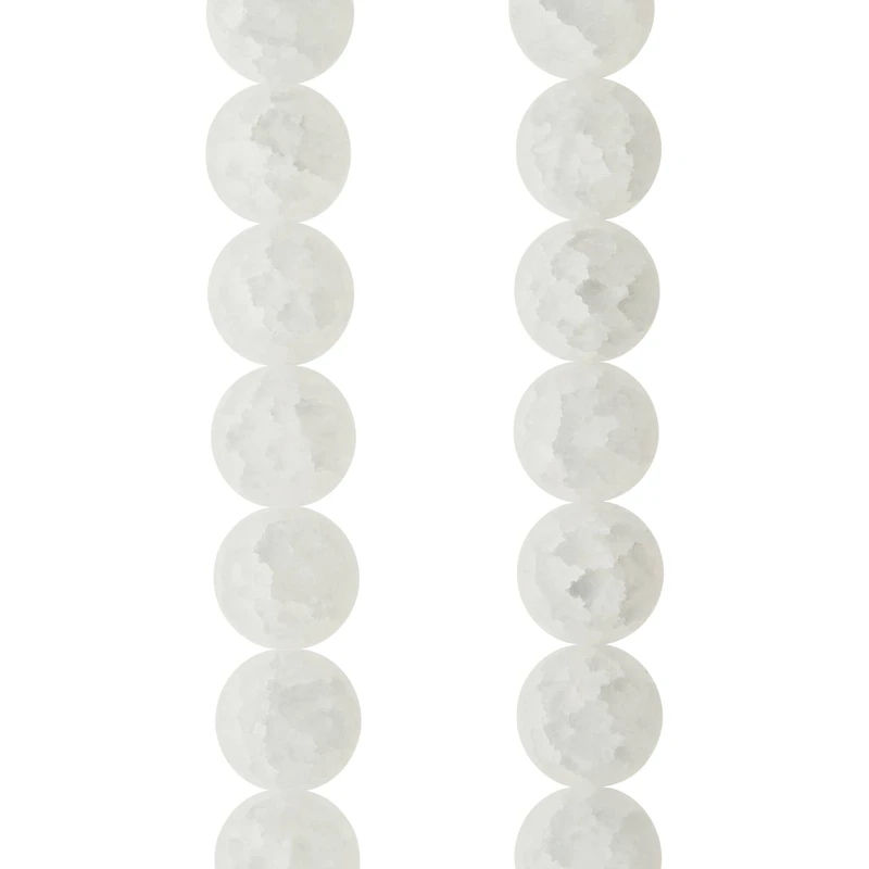 White Quartz Round Beads, 10mm by Bead Landing™