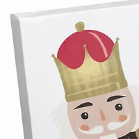 Holly Jolly Nutcracker 18x12 Canvas Wall Art
