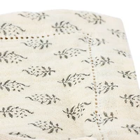 Hello Honey® Charcoal & Cream Floral Print Cotton Napkins, 4ct.