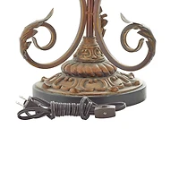 Set of 2" Brown Metal Mediterranean Uplight, 30"