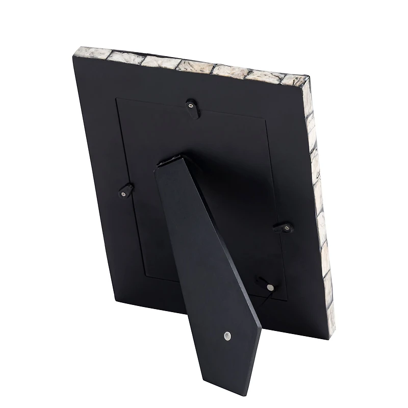 5" x 7" Black with Mother of Pearl Leaf Tabletop Frame, Atelier by Studio Décor®