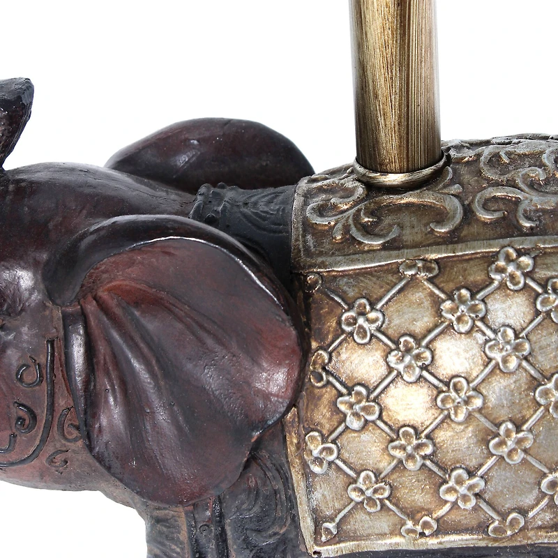 Lalia Home 20.5" Elephant Table Lamp with Fabric Shade