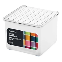 madesmart® Frosted Blue Small Lid Bin