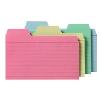 Find It Trading 3" x 5" Assorted Colors Tabbed Index Cards, 48ct.