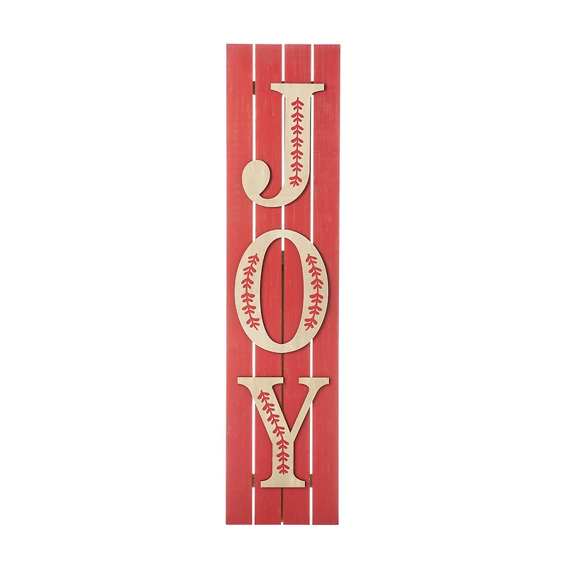 Glitzhome® 42" Christmas JOY Wood Porch Sign