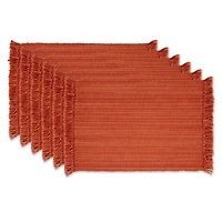 DII® Variegated Spice Fringe Placemats, 6ct.