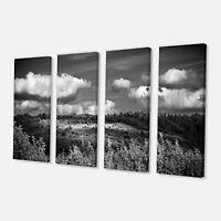 Designart - Green Hills under Cloudy Sky