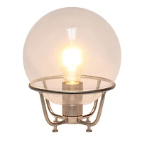 Lalia Home 10" Old World Globe Glass Table Lamp