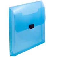JAM Paper 9.5" x 13.25" Plastic Box Portfolio with Center Buckle