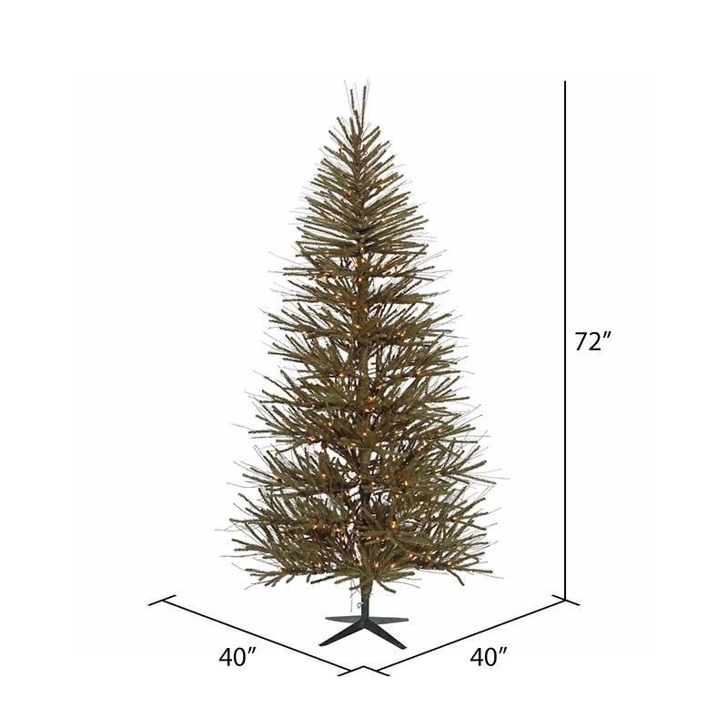 6ft. Pre-Lit Vienna Twig Artificial Christmas Tree, Warm White Dura-Lit® LED Lights