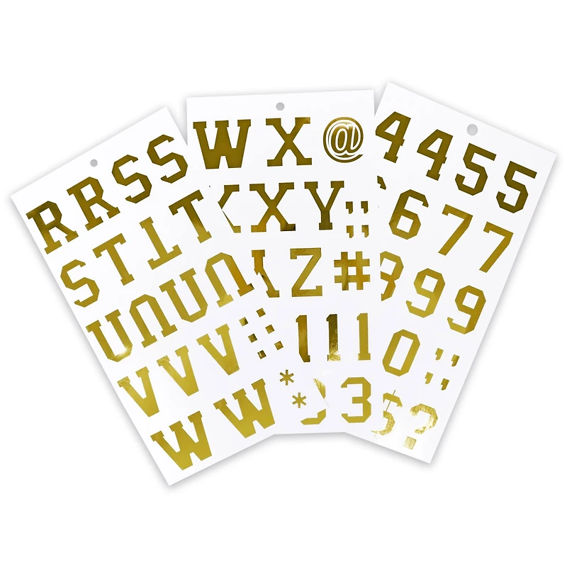 Golden Vinyl Alphabet Sticker Sheets by Recollections™