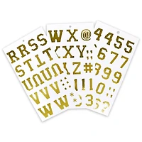 Golden Vinyl Alphabet Sticker Sheets by Recollections™