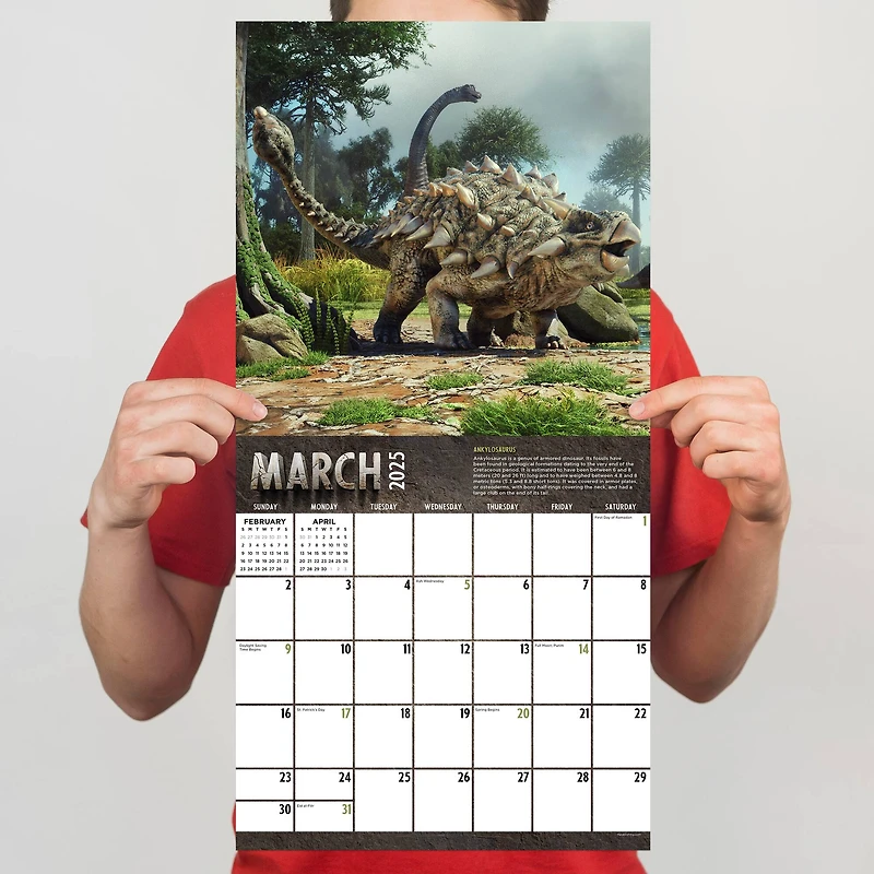 TF Publishing 2025 Dinosaurs Wall Calendar