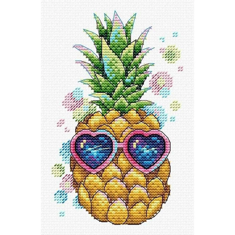 MP Studia Sunny Pineapple Cross Stitch Kit