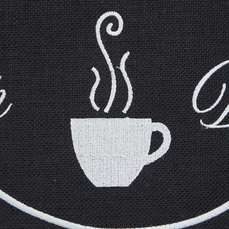 24" Black Hot Coffee Wall Sign