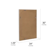 Head West 30" Silver Metro Beaded Glass Framed Vanity Mirror