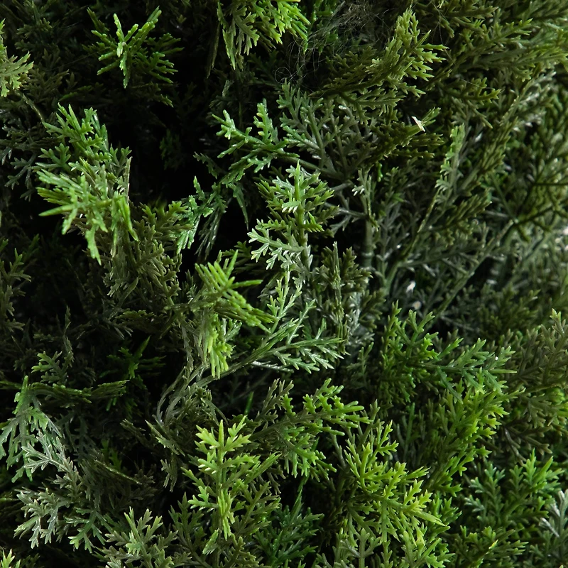 5ft. UV-Resistant Cedar Tree in White Planter