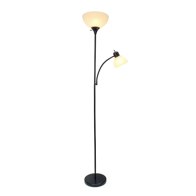 Simple Designs 71.5" Floor Lamp with Reading Light