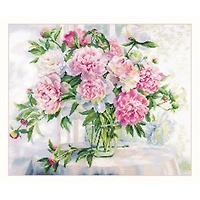 Alisa Peonies By The Window Cross Stitch Kit