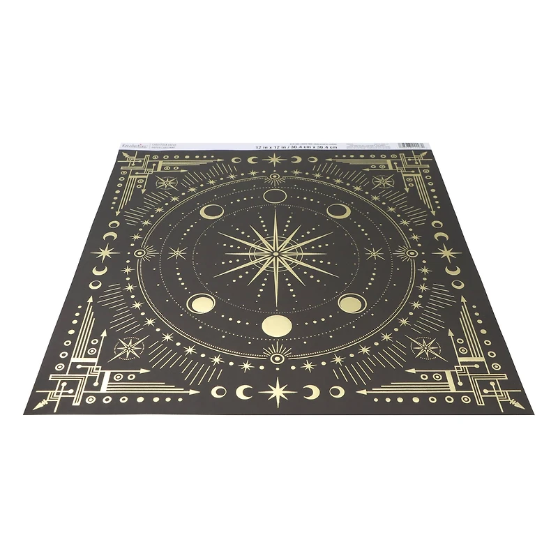 12" x 12" Black & Gold Celestial Cardstock Paper by Recollections™