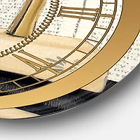 Designart 'Gold Fashion High Hells Ii Glam Wall Clock