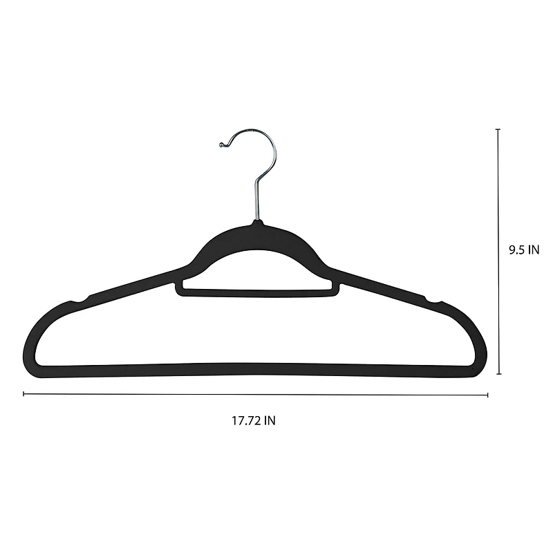 Isaac Mizrahi 17.75" Pack of Velvet Hangers