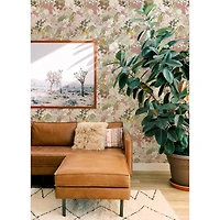 NuWallpaper PrintFresh Sand Tropical Oasis Peel & Stick Wallpaper