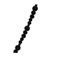 6ft. Black Wood Bead Garland by Ashland®