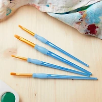 Filbert Golden Taklon Brush Set By Craft Smart®, 4 Pack