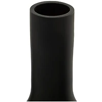 The Novogratz Black Glass Vase Set of 3 14", 13", 12"