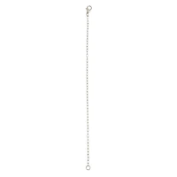 7.5" Rhodium Anklet Charm Bracelet by Bead Landing™
