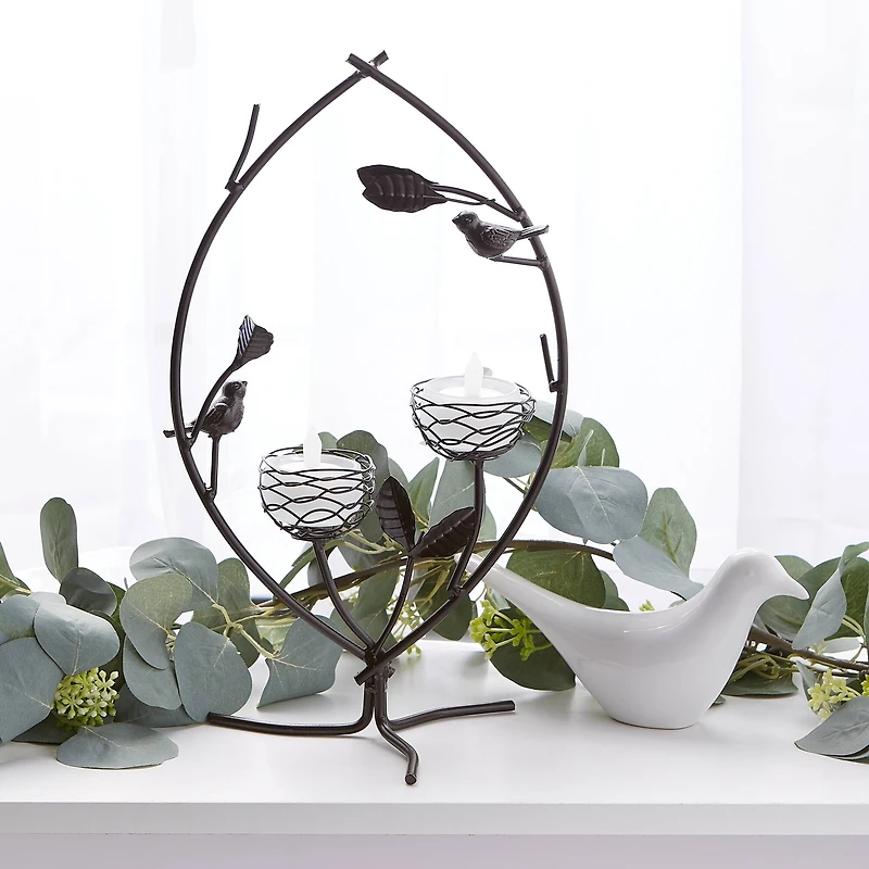 14" Harmony Birdies Tealight Holder