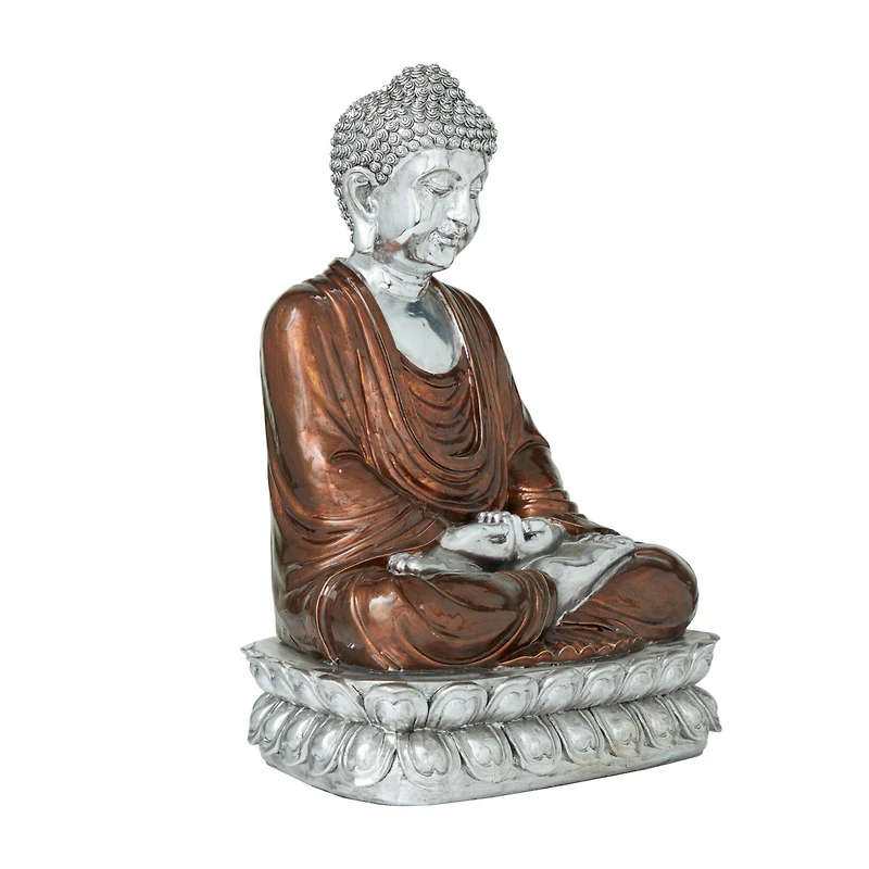 Copper Polystone Eclectic Sculpture, 16" x 12" x 9"