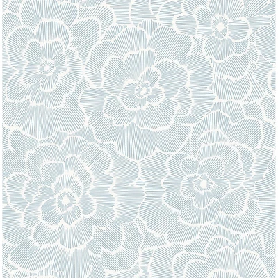 NuWallpaper Blue Saraya Peel & Stick Wallpaper