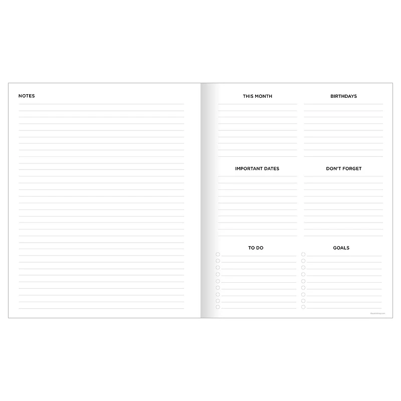 TF Publishing 2024-2025 Large Slate Monthly Planner