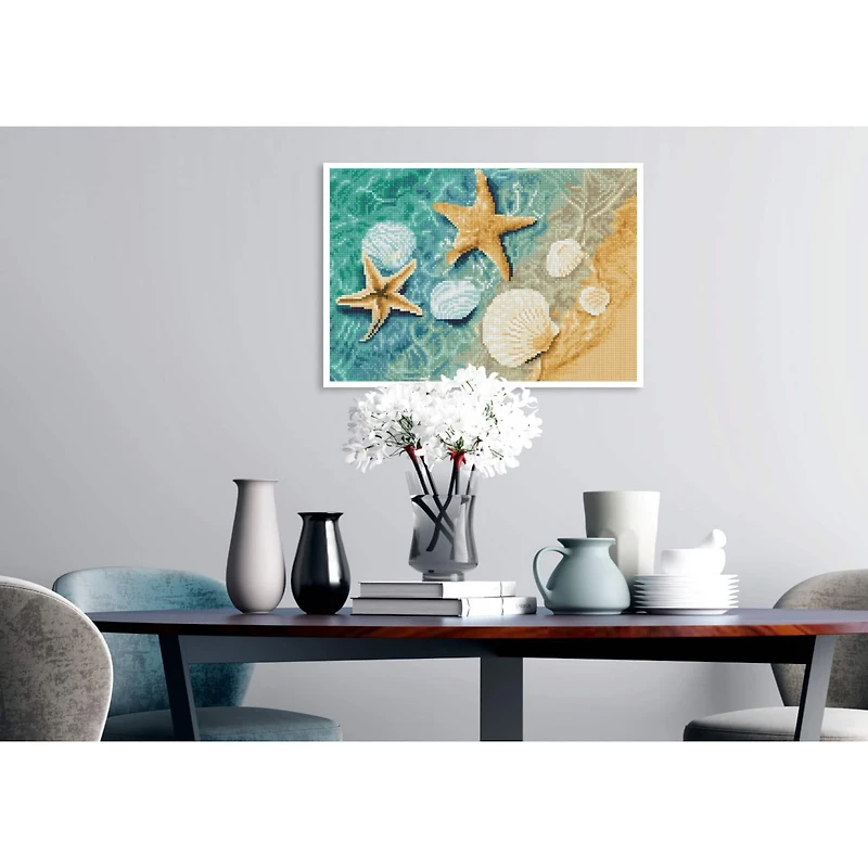 Diamond Dotz® Intermediate Crystal Shore Pre-Framed Diamond Painting Kit