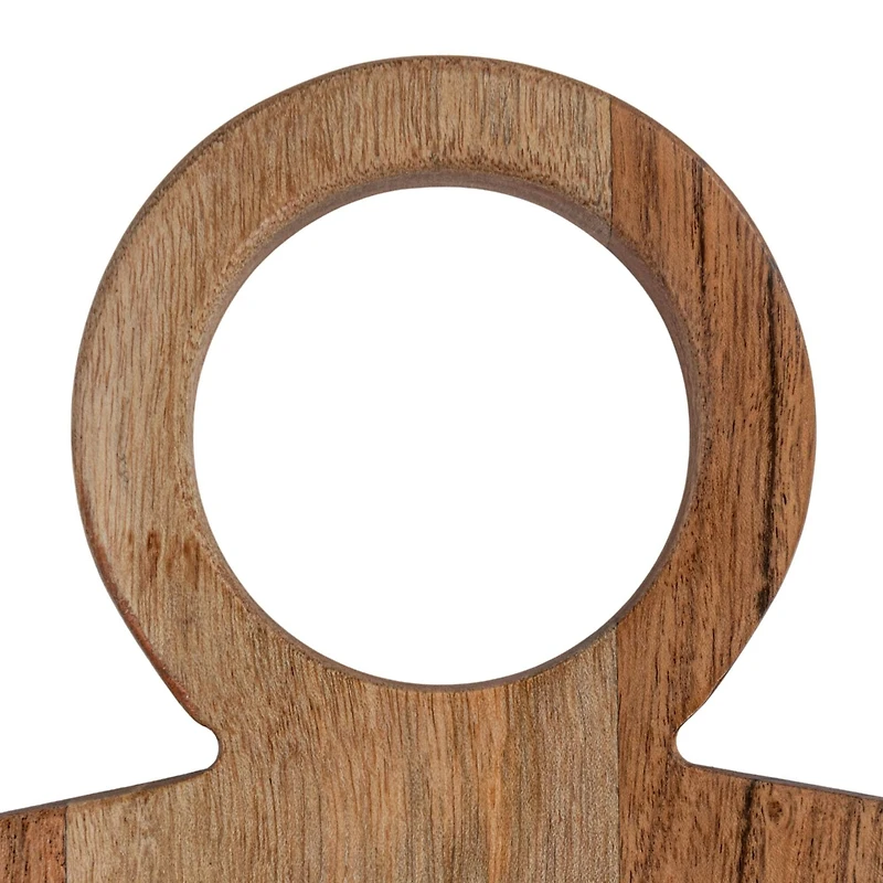 Hello Honey® 15.75" Natural Oval Handled Acacia Wood Cheese & Cutting Board