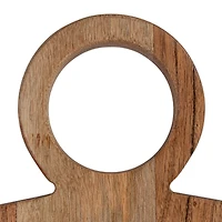 Hello Honey® 15.75" Natural Oval Handled Acacia Wood Cheese & Cutting Board