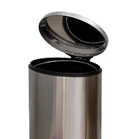 Honey Can Do 5L Oval Stainless Steel Step Trash Can